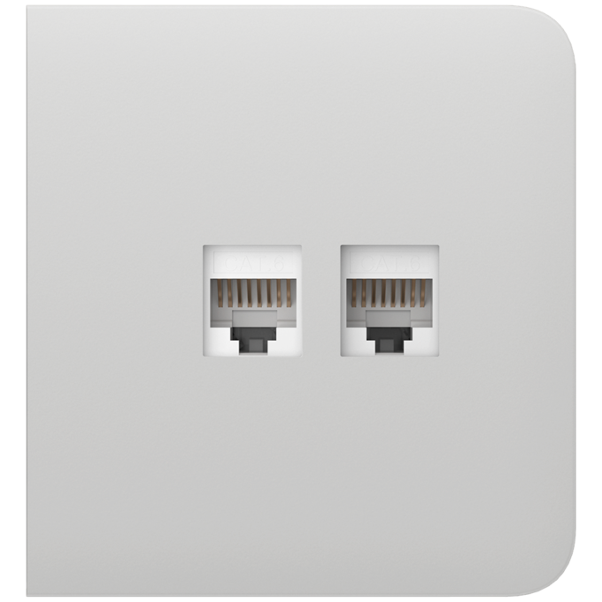 AJ-SIDECOVER-LAN-W Tapa lateral para enchufe Ethernet - Compatible con AJ-OUTLETCORE-LAN-W - Requiere marco AJ-FRAME - Color blanco