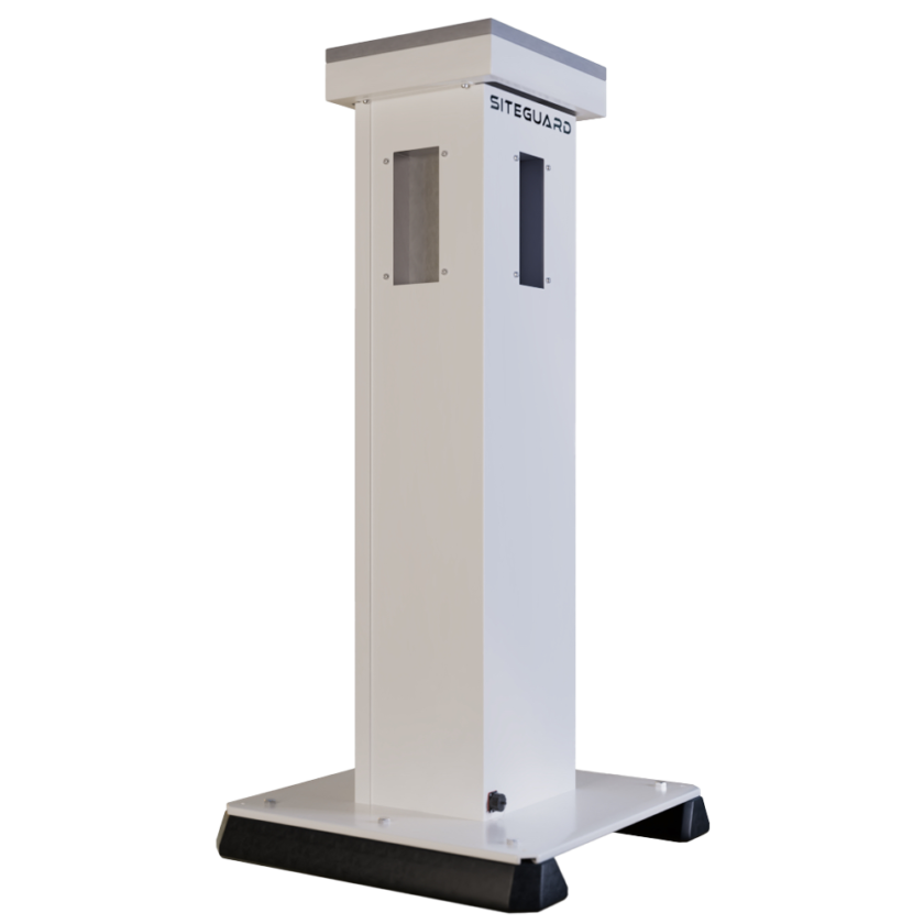 Torre para protección perimetral 360º - Alimentación solar / Foto verificación -  Incluye panel solar y regulador MPPT - Base con 2 bloques antivibración  - Conexionado para batería de respaldo plomo 12 V - Compatible con sistema Ajax