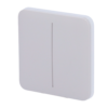 Panel táctil para interruptor de luz doble  - Compatibilidad con AJ-LIGHTCORE-2G - Retroiluminación LED - Panel táctil sin contacto - Color niebla - Ajax - LightSwitch SoloButton