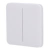 Panel táctil para interruptor de luz doble  - Compatibilidad con AJ-LIGHTCORE-2G - Retroiluminación LED - Panel táctil sin contacto - Color blanco - Ajax - LightSwitch SoloButton