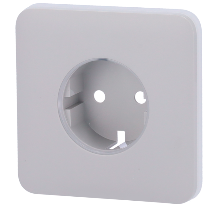 Tapa para enchufe básico tipo F - Compatible con AJ-OUTLETCORE-BASIC - Protección contra polvo, salpicaduras, objetos - Sin monitorizacion de consumo - Sin control remoto  - Color niebla
