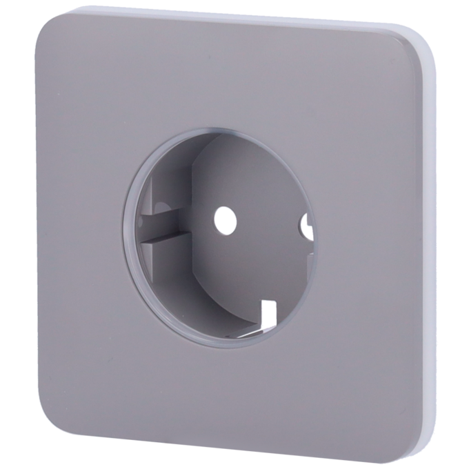 Tapa para enchufe básico tipo F - Compatible con AJ-OUTLETCORE-BASIC - Protección contra polvo, salpicaduras, objetos - Sin monitorizacion de consumo - Sin control remoto  - Color gris