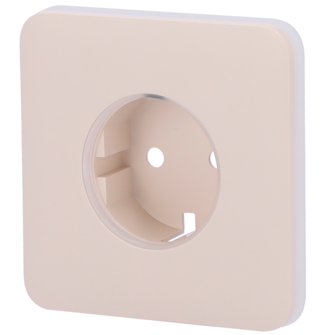 Tapa para enchufe básico tipo F - Compatible con AJ-OUTLETCORE-BASIC - Protección contra polvo, salpicaduras, objetos - Sin monitorizacion de consumo - Sin control remoto  - Color marfil