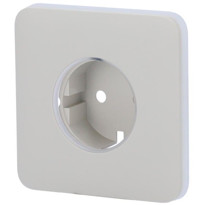 Tapa para enchufe básico tipo F - Compatible con AJ-OUTLETCORE-BASIC - Protección contra polvo, salpicaduras, objetos - Sin monitorizacion de consumo - Sin control remoto  - Color ostra