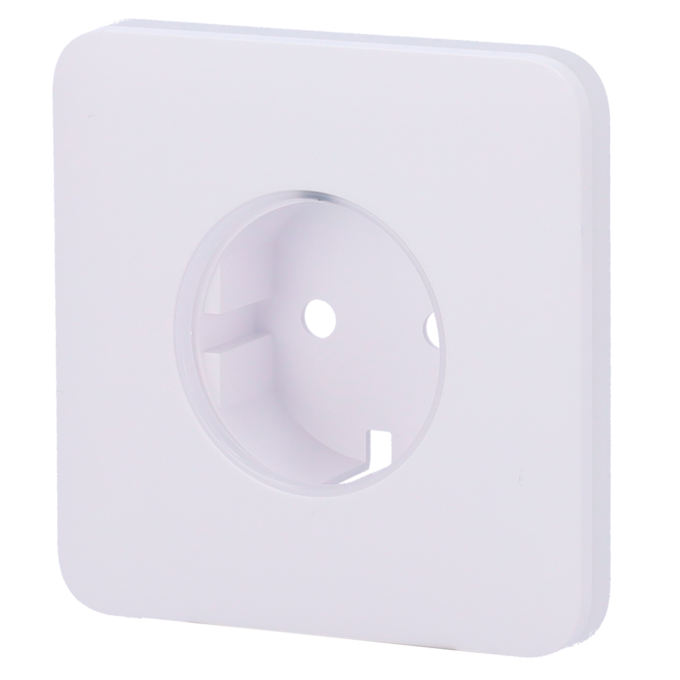 Tapa para enchufe básico tipo F - Compatible con AJ-OUTLETCORE-BASIC - Protección contra polvo, salpicaduras, objetos - Sin monitorizacion de consumo - Sin control remoto  - Color blanco