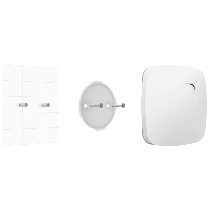 Detector de humo y CO - Sensor de temperatura - Inalámbrico 868 MHz Jeweller - Sirena 85 dB incorporada - Permite funcionamiento autónomo - Certificado EN 14604:2005