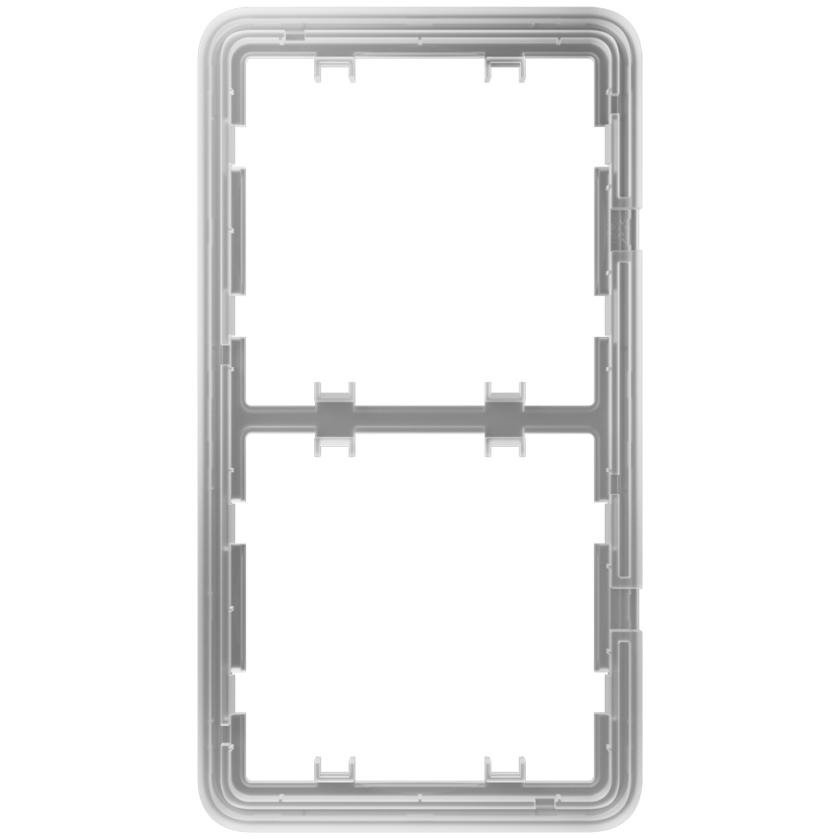 Marco vertical para dos dispositivos - Compatible con AJ-SIDEBUTTON-...-VERT - AJ-SIDECOVER-...-VERT - Ajax - LightSwitch Vertical Frame (2 seats)