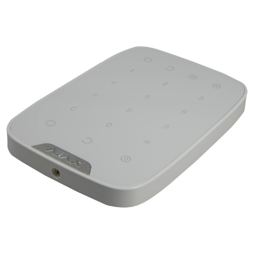 Teclado independiente - Grado 2 - Inalámbrico 868 MHz Jeweller - Armado, armado parcial, desarmado y emergencia - Códigos personales, general y de invitado - Bidireccional - Alimentación 4 pilas AAA 1.5 V