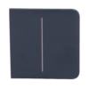 Panel táctil para interruptor de luz doble - Compatible con AJ-LIGHTCORE-2G - Retroiluminación LED - Panel táctil lateral sin contacto - Color grafito - Ajax - LightSwitch SideButton