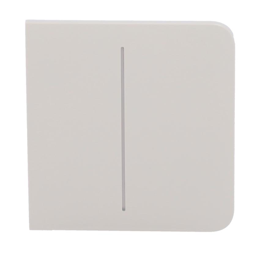Panel táctil para interruptor de luz doble - Compatible con AJ-LIGHTCORE-2G - Retroiluminación LED - Panel táctil lateral sin contacto - Color ostra - Ajax - LightSwitch SideButton