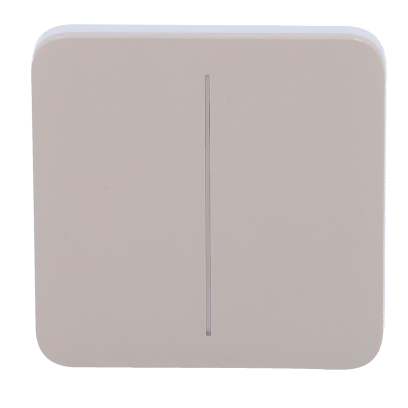 Panel táctil para interruptor de luz doble  - Compatibilidad con AJ-LIGHTCORE-2G - Retroiluminación LED - Panel táctil sin contacto - Color oliva - Ajax - LightSwitch SoloButton