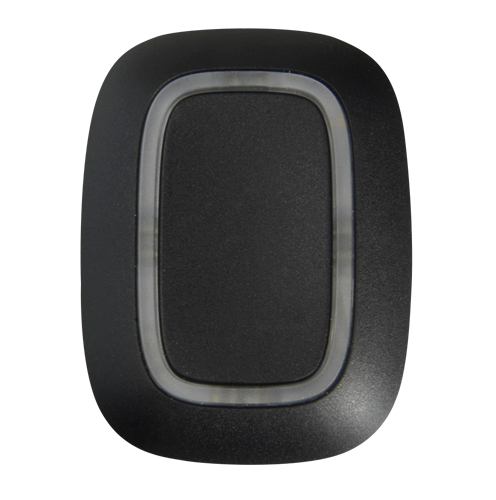 Botón de pánico - Grado 2 - Inalámbrico 868 MHz Jeweller - Alcance espacio abierto 1300 m - Pulsación segura: doble o larga - Alimentación 1 pila CR2032 3.0 V - Protección IP55