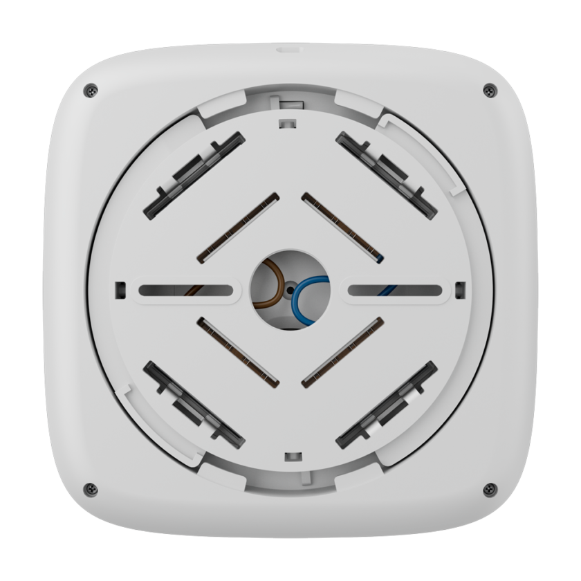 Detector termovelocimétrico y CO - Alimentación 110~240 V AC - Inalámbrico 868 MHz Jeweller - Sirena 85 dB incorporada - Permite funcionamiento autónomo - Certificados EN 14604, 50291