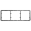 Marco para tres dispositivos - Compatible con:  - 2 x AJ-SIDEBUTTON o AJ-SIDECOVER - 1 x AJ-CENTERBUTTON o AJ-CENTERCOVER - Ajax - LightSwitch Frame (3 seats)