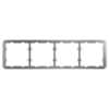 Marco para cuatro dispositivos - Compatible con 2 x AJ-SIDEBUTTON - Compatible con 2 x AJ-CENTERBUTTON - Ajax - LightSwitch Frame (4 seats)