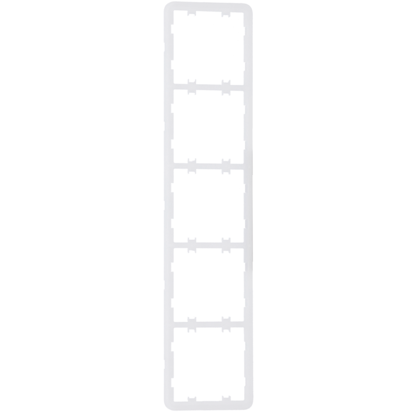 Marco vertical para cinco dispositivos - Compatible con 2 x AJ-SIDEBUTTON-...-VERT - Compatible con 3 x AJ-CENTERBUTTON-...-VERT - Ajax - LightSwitch Vertical Frame (5 seats)