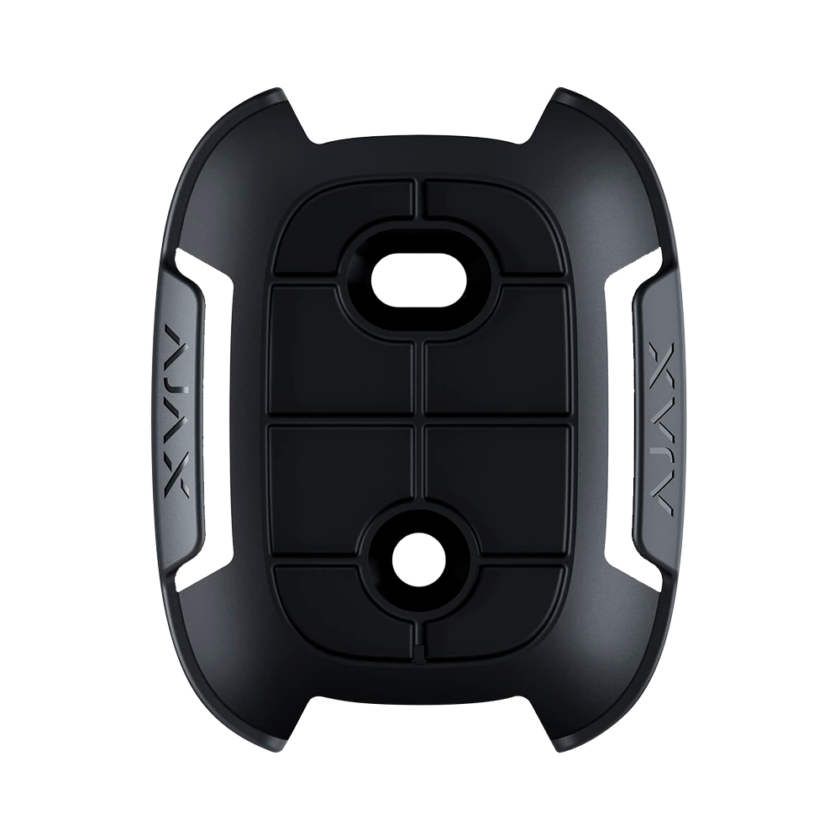 Soporte para botón de emergencia - Compatible con AJ-BUTTON-B y AJ-DOUBLEBUTTON-B - Instalación sencilla - Color negro