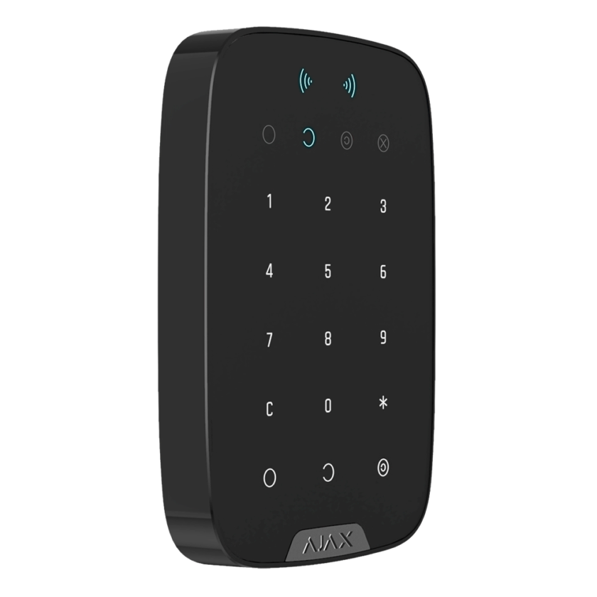 AJAX KeyPad Plus - Teclado con lector de tarjetas Pass y llaveros Tag