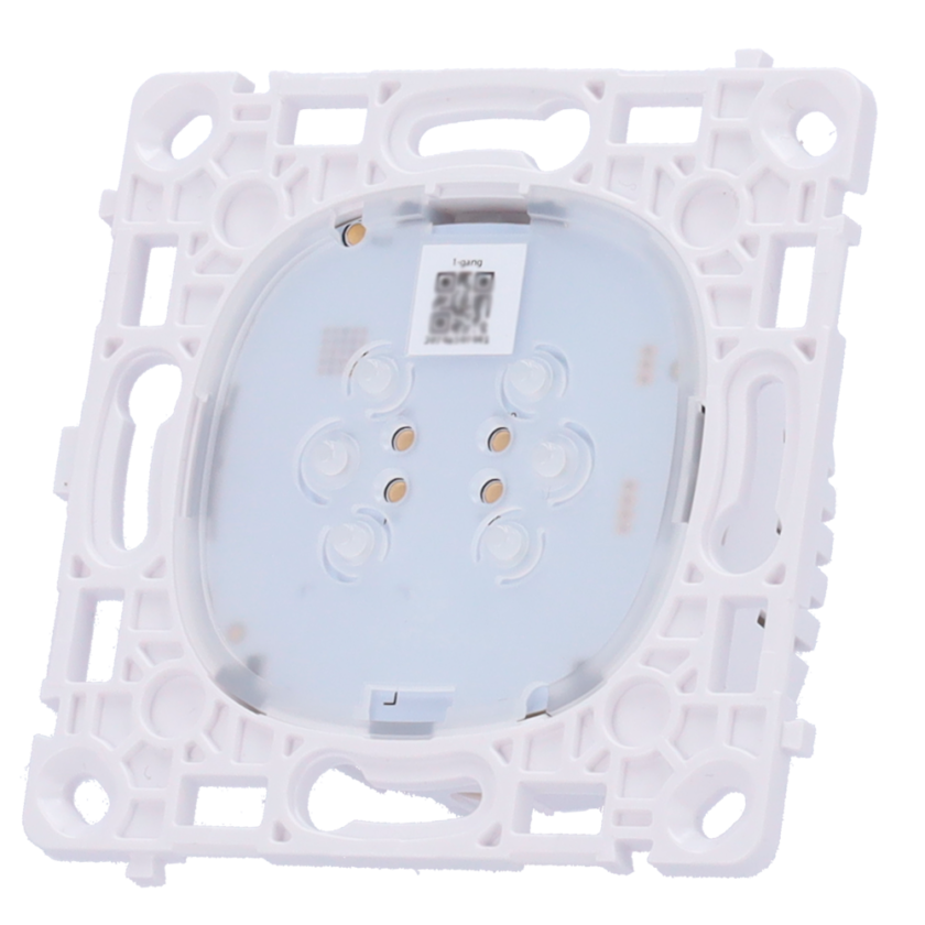 Relé interruptor inteligente simple vertical - Inalámbrico 868 MHz Jeweller - Alcance de comunicación hasta 1100 m - Alimentación 230 V AC 50 Hz - Sin necesidad de cable neutro - Ajax - LightSwitch LightCore Vertical (1 Gang)