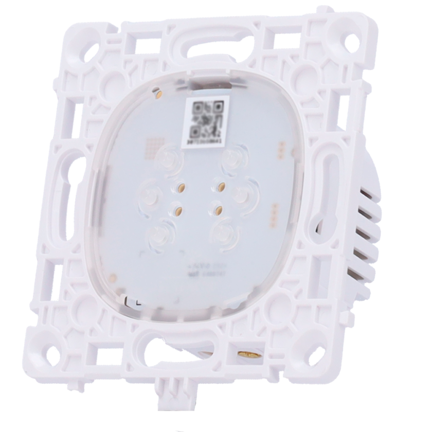 Relé interruptor inteligente doble y conmutable - Inalámbrico 868 MHz Jeweller - Alcance de comunicación hasta 1100 m - Alimentación 230 V AC 50 Hz - Sin necesidad de cable neutro - Ajax - LightSwitch LightCore (2 Gang/2 way)