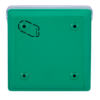 Botón manual de alarma de incendio verde - Inalámbrico 868 MHz Jeweller - Botón alarma incendio o activador de escenarios - Compatible con función de alarma interconectada - Transmisión de alarmas a CRA (configurable) - Alimentación 2 pilas CR123A