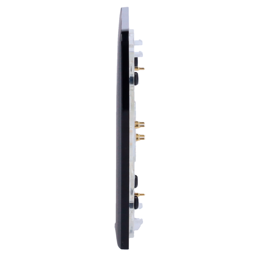 Panel táctil para interruptor de luz regulable - Compatible con AJ-LIGHTCORE-DIMMER-VERT - Retroiluminación LED - Panel táctil lateral sin contacto - Color negro - Ajax - LightSwitch SideButton (Dimmer) Vertical