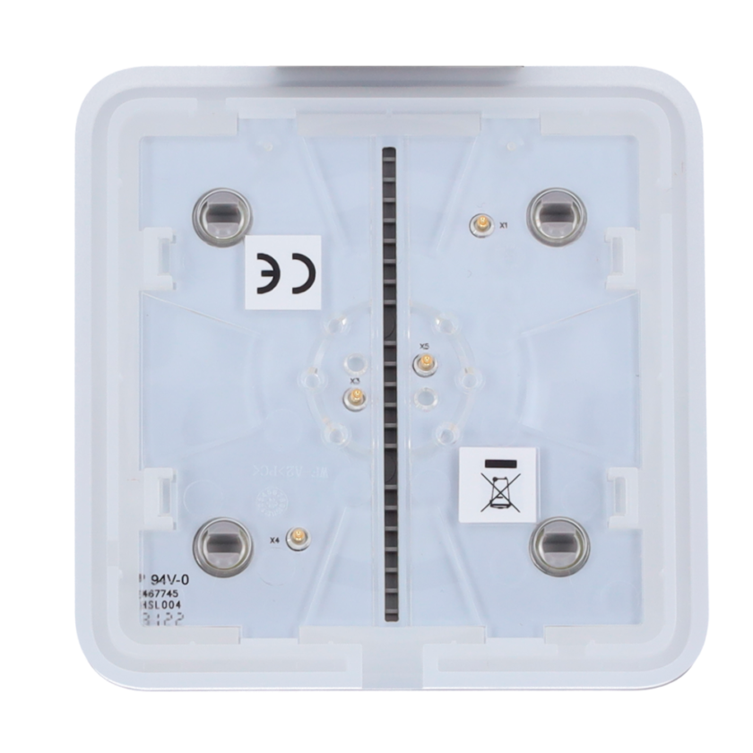Panel táctil para un interruptor de luz - Compatible AJ-LIGHTCORE-1G / -2W - Retroiluminación LED - Panel táctil sin contacto - Color gris - Ajax - LightSwitch SoloButton
