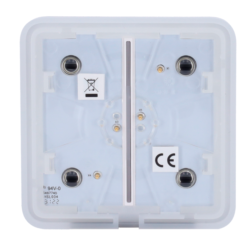 Panel táctil para interruptor de luz doble  - Compatibilidad con AJ-LIGHTCORE-2G - Retroiluminación LED - Panel táctil sin contacto - Color grafito - Ajax - LightSwitch SoloButton