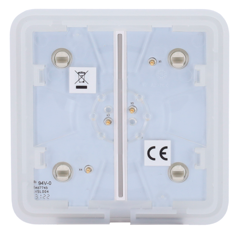 Panel táctil para interruptor de luz doble  - Compatibilidad con AJ-LIGHTCORE-2G - Retroiluminación LED - Panel táctil sin contacto - Color ostra - Ajax - LightSwitch SoloButton