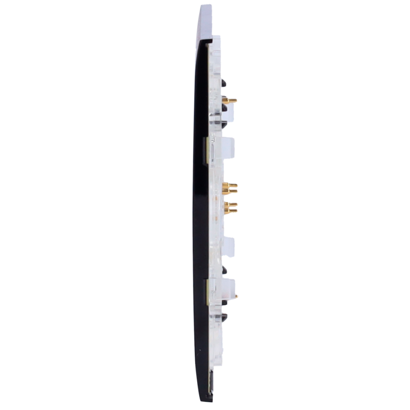 Panel táctil para interruptor de luz regulable - Compatible con AJ-LIGHTCORE-DIMMER - Retroiluminación LED - Panel táctil central sin contacto - Color negro - Ajax - LightSwitch CenterButton (Dimmer)