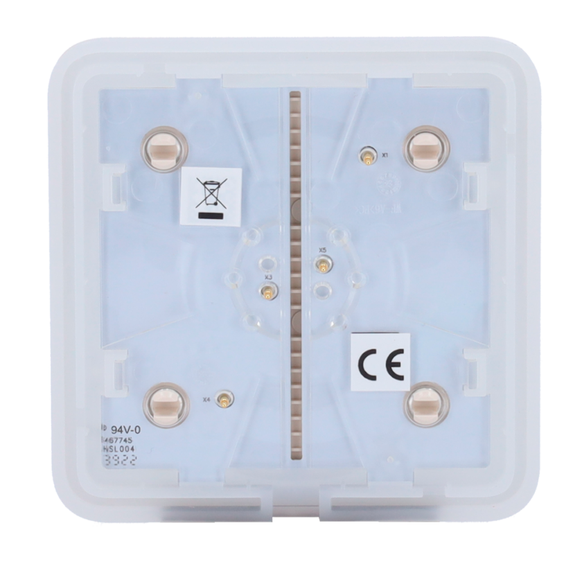 Panel táctil para un interruptor de luz - Compatible AJ-LIGHTCORE-1G / -2W - Retroiluminación LED - Panel táctil sin contacto - Color marfil - Ajax - LightSwitch SoloButton