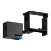 Soporte para carriles DIN - Compatible con AJ-RELAY - Compatible con AJ-WALLSWITCH - Color negro