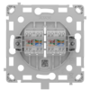 Enchufe Ethernet con dos puertos - Compatible con cables CAT.6 y CAT.5e  - Transmisión de datos a alta velocidad - Requiere tapa: SOLOCOVER-LAN / SIDECOVER-LAN - CENTERCOVER-LAN - Color blanco