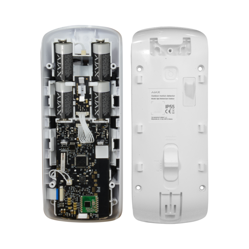 Fotodetector PIR exterior - Grado 2 - Inalámbrico 868 MHz Jeweller - Detección de 3 a 15 m regulable - Antimasking - Envío de imágenes hasta VGA (640x480) - Uso exterior IP55