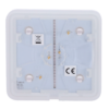Panel táctil para interruptor de luz - Compatible con AJ-LIGHTCORE-1G / -2W - Retroiluminación LED - Panel táctil sin contacto - Color blanco - Ajax - LightSwitch SoloButton