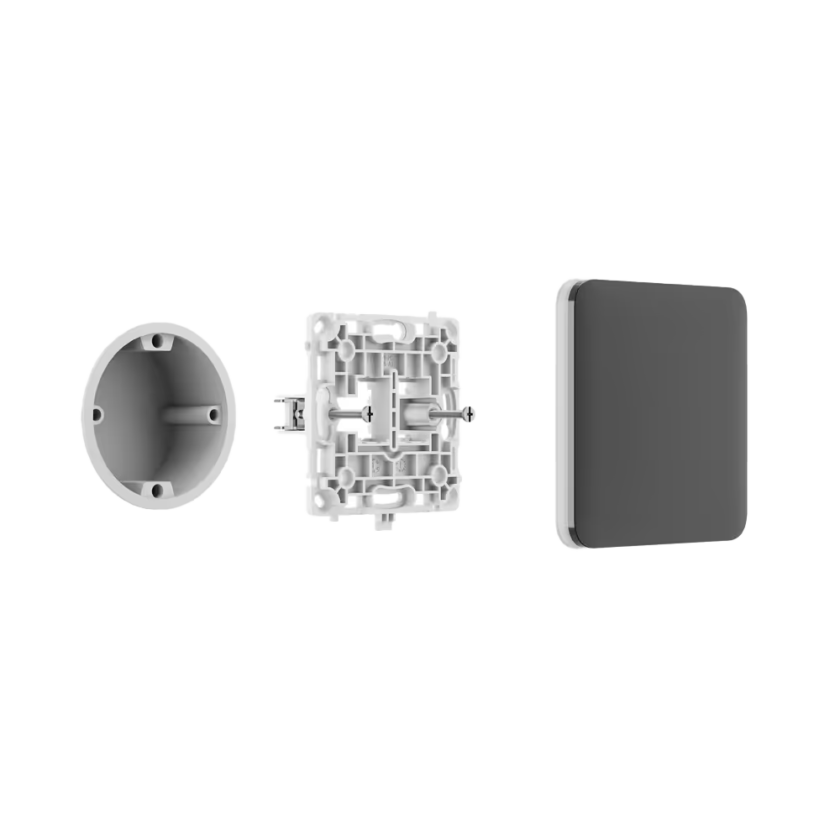 Soporte para tapa de la caja de montaje - Compatibilidad con tapas AJ-SOLOCOVER-CP - AJ-SIDECOVER-CP y AJ-CENTERCOVER-CP - Combinable con interruptores y enchufes Ajax - Ajax - CoverHolder [55]