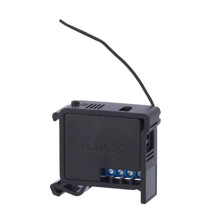 Soporte para carriles DIN - Compatible con AJ-RELAY - Compatible con AJ-WALLSWITCH - Color negro