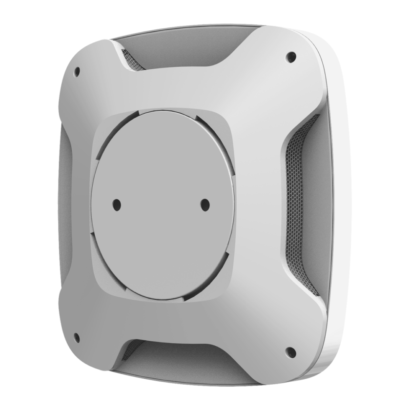 Detector de humo - Sensor de temperatura - Inalámbrico 868 MHz Jeweller - Sirena 85 dB incorporada - Permite funcionamiento autónomo - Certificado EN 14604:2005