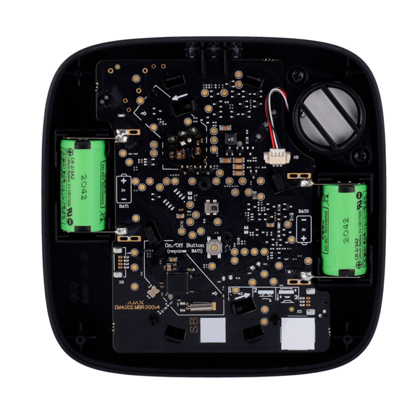 Detector de humo y termovelocimétrico - Baterías integradas - Inalámbrico 868 MHz Jeweller - Sirena 85 dB incorporada - Permite funcionamiento autónomo - Certificado EN 14604 -