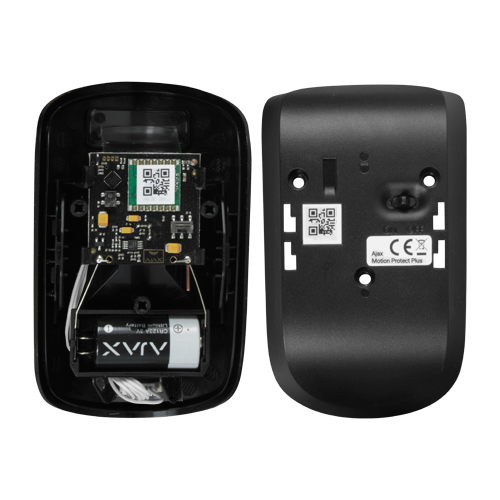 Detector PIR - Grado 2 - Doble tecnología : PIR y microondas banda K - Inalámbrico 868 MHz Jeweller - Inmunidad ante mascotas - Sensibilidad ajustable - Rango de detección 12 m