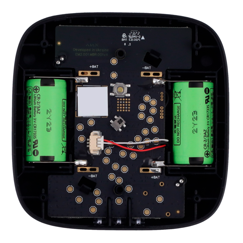 Detector de CO - Baterías integradas - Inalámbrico 868 MHz Jeweller - Sirena 85 dB incorporada - Permite funcionamiento autónomo - Certificado EN 50291 -