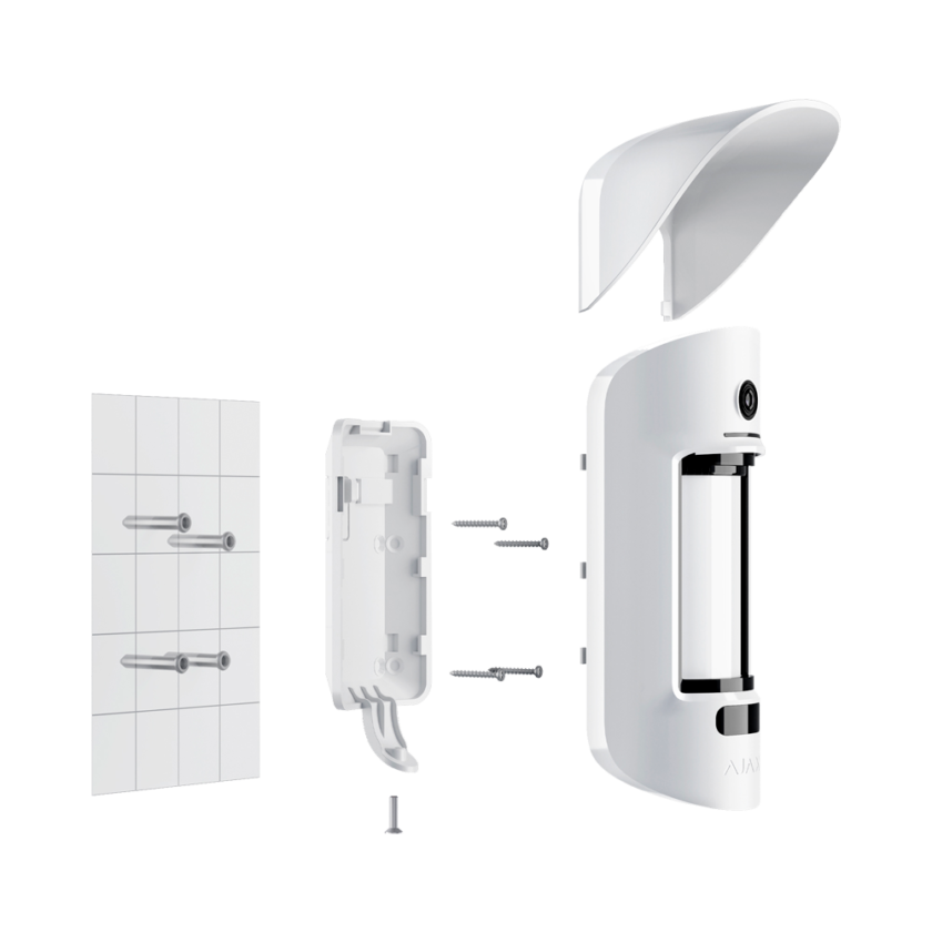 Relé para interruptor de luz conmutable - Inalámbrico 868 MHz Jeweller - Alcance de comunicación hasta 1100 m - Alimentación 230 V AC 50 Hz - Sin necesidad de cable neutro - Ajax - LightSwitch LightCore (2 Way)