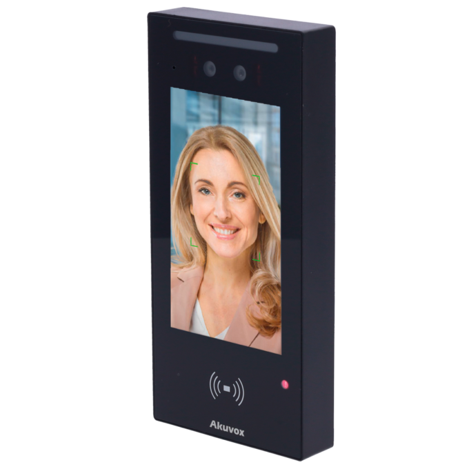 Videoportero Akuvox E16C con reconocimiento facial, pantalla táctil 5" y PoE