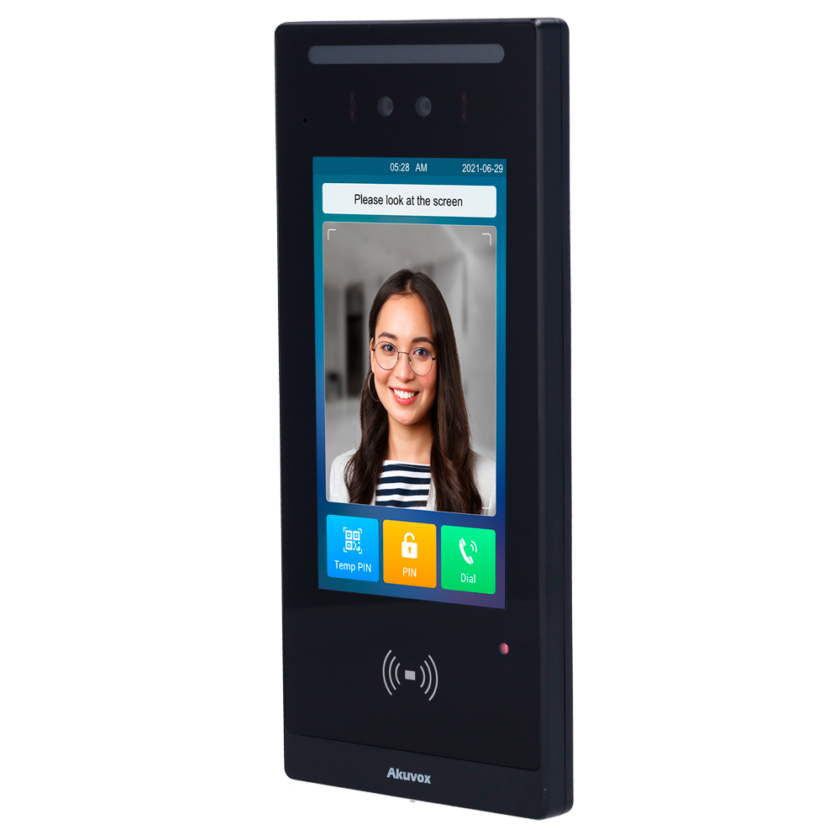 Videoportero Akuvox E18C con reconocimiento facial, pantalla táctil 7" y 2 relés