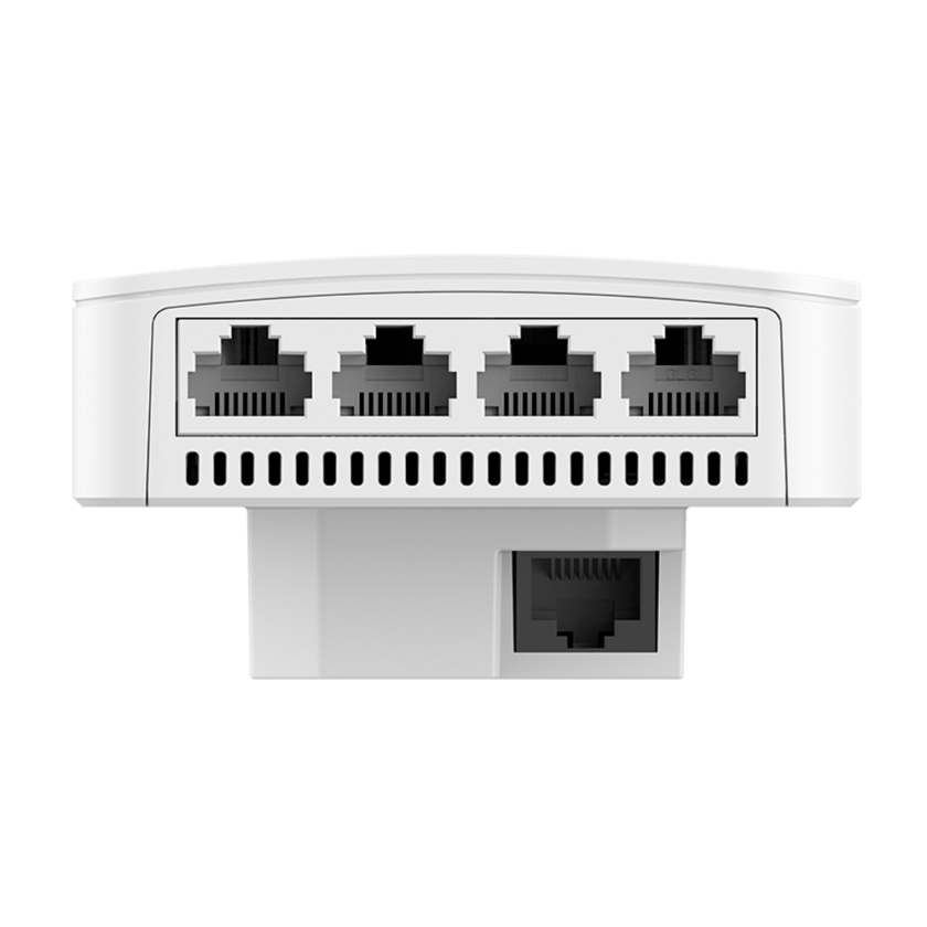 Punto de Acceso Reyee de Pared AC1200 con 5 puertos Gigabit y PoE Passthrough