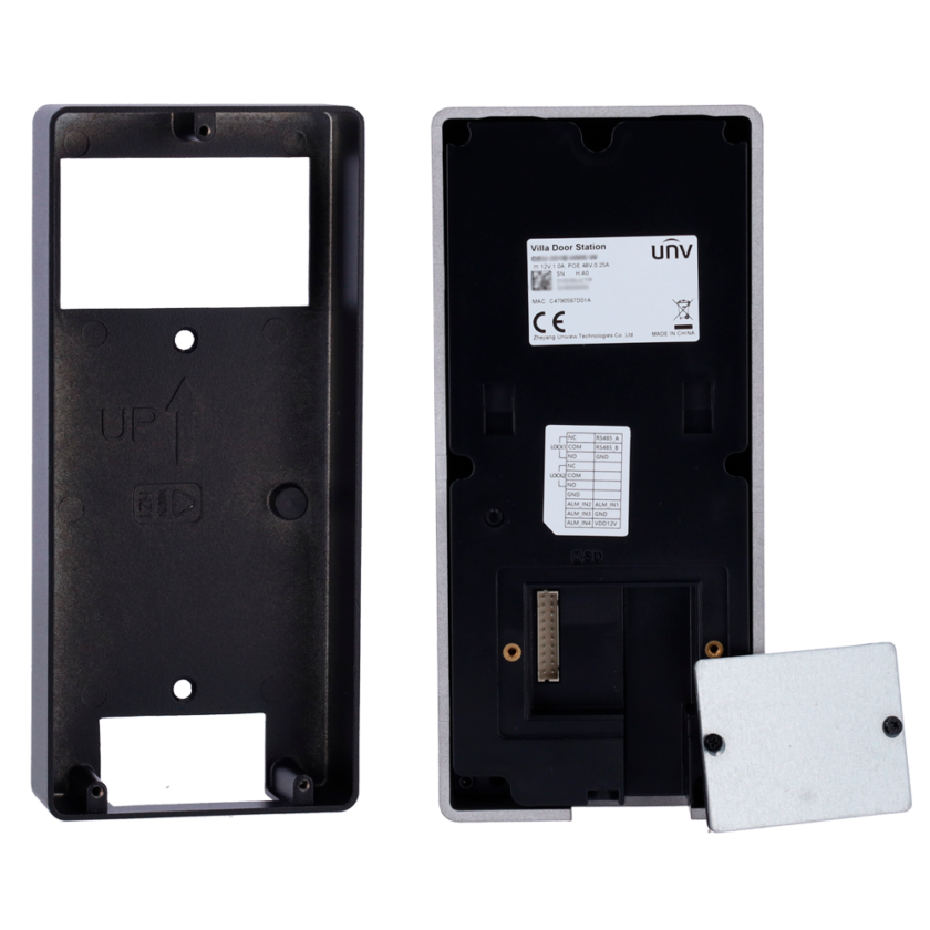 Videoportero Uniview IP con 2 relés, WiFi y protección antivandálica IK08